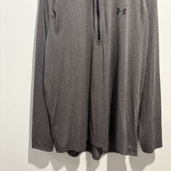 Under Armour Men Size XXL Gray Tech‎ 1/2 Zip Pullover Shirt Quick Dry Activewear - Picture 4 of 12